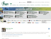 Tablet Screenshot of cigre.cl